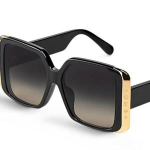 Louis Vuitton Black Oversized Square Sunglasses